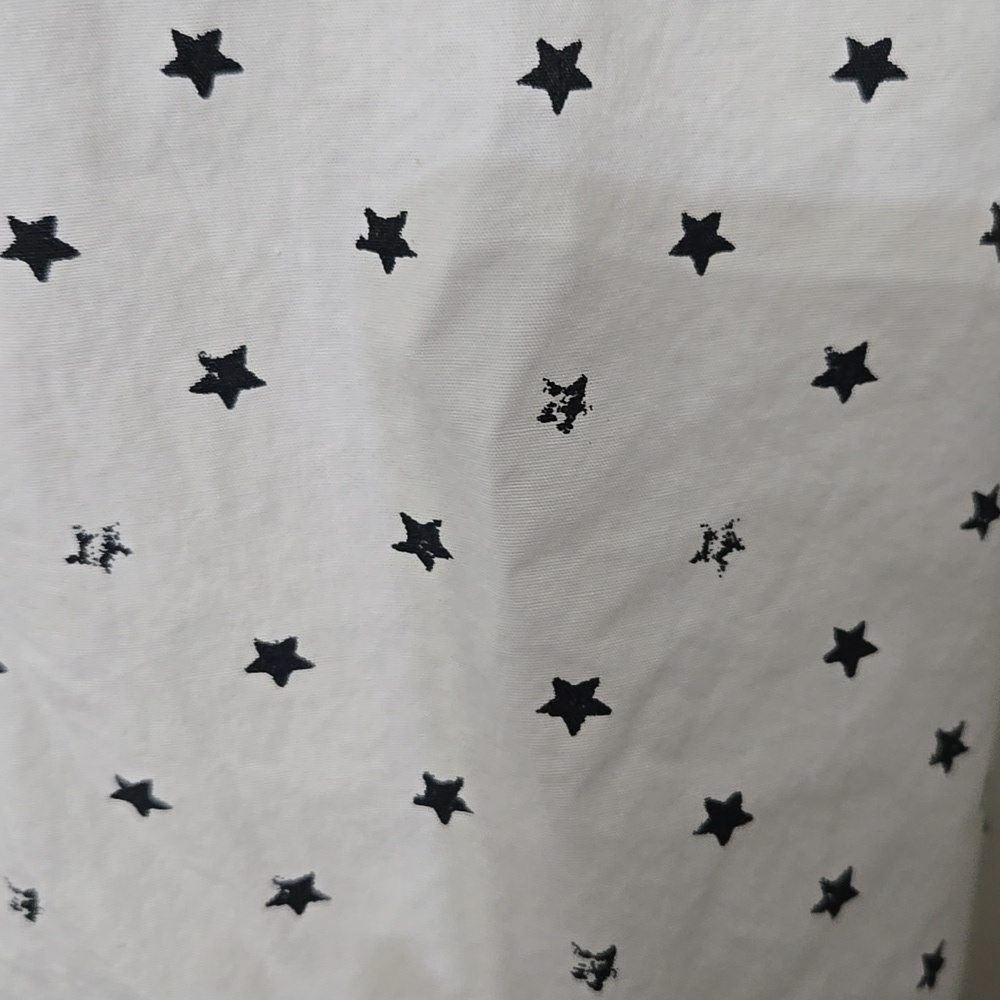 The FOUNDRY SUPPLY CO Men's White w/ Star Patterned Shirt 2XLT For Tall Wear - Picture 4 of 5